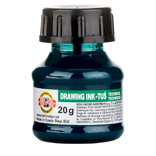 Koh-i-noor DRAWING INK tus 20g zöld
