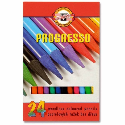 KOH-I-NOOR PROGRESSO fatest nélküli színes ceruza készlet 24db
