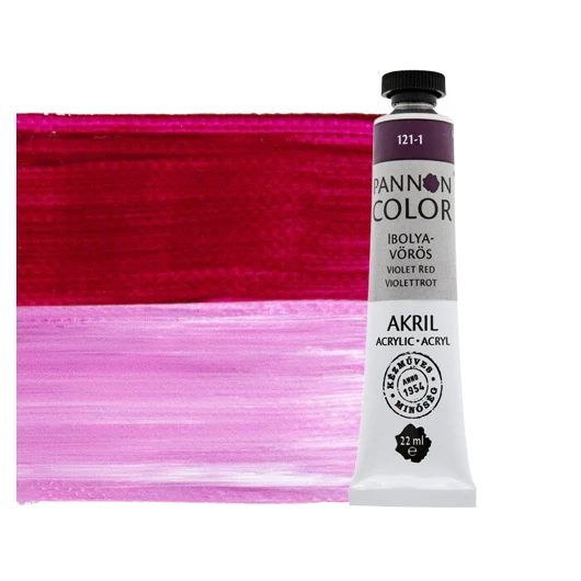 Pannoncolor  akrilfesték 121-1 ibolyavörös 22ml