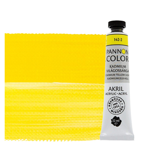 Pannoncolor akrilfesték 142-2 kadmium világossárga 22ml