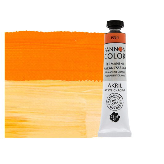 Pannoncolor akrilfesték 153-1 permanent narancssárga 22ml