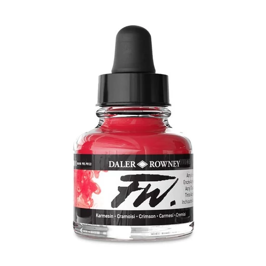 Daler-Rowney FW akril tinta 513 kármin 29,5ml