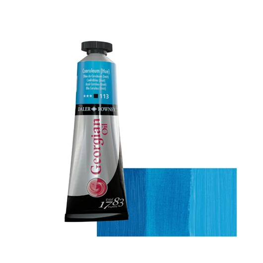 Daler-Rowney GEORGIAN OIL COLOUR 113 cölinkék – 38 ml tubusos olajfesték