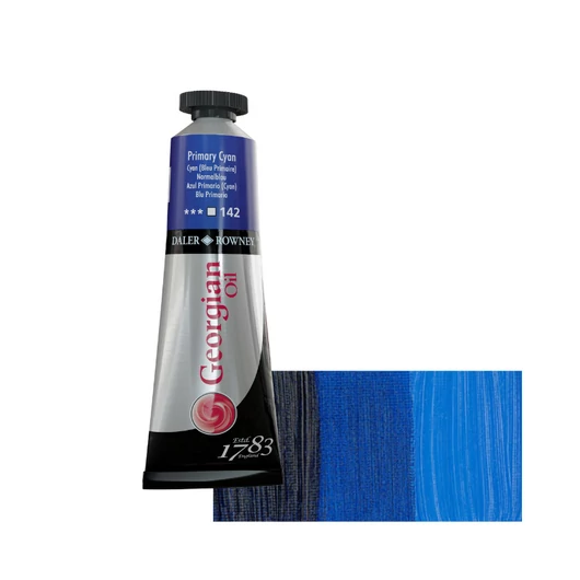 Daler-Rowney GEORGIAN OIL COLOUR 142 keverő cián – 38 ml tubusos olajfesték