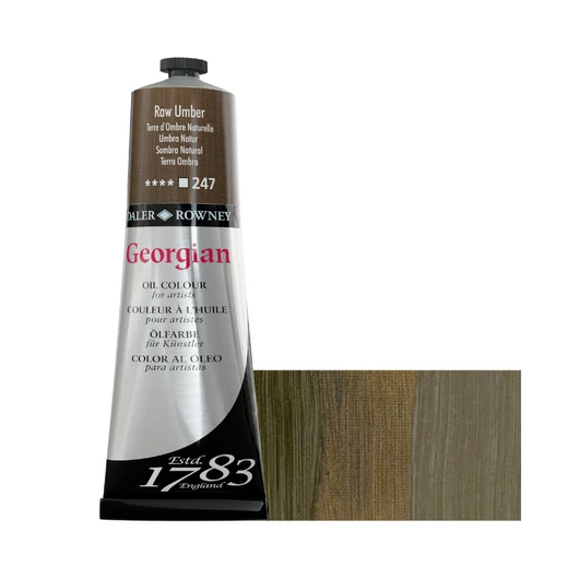 Daler-Rowney GEORGIAN OIL COLOUR olajfesték 247 természetes umbra 225ml
