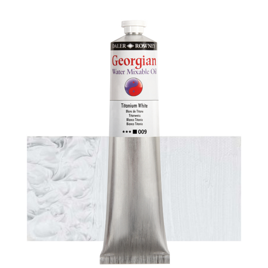 Daler-Rowney GEORGIAN WATER MIXABLE OIL vizes olajfesték 009 titánfehér 200ml