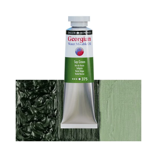 Daler-Rowney GEORGIAN WATER MIXABLE OIL vizes olajfesték 375 nedvzöld 37ml