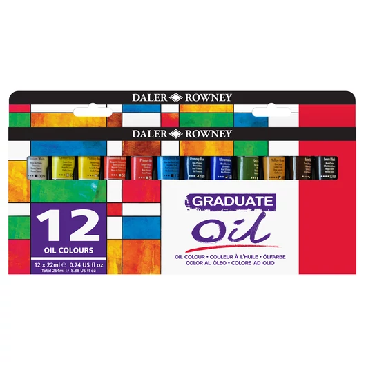 Daler-Rowney GRADUATE olajfesték készlet 12*22ml