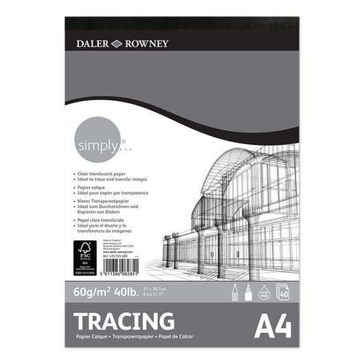 Daler-Rowney SIMPLY pausz tömb A4 40lap 60g