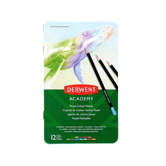 Derwent ACADEMY színes ceruza 12db pasztell színek