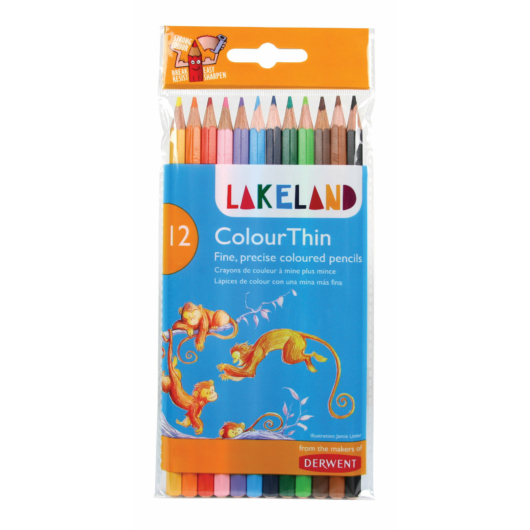 Derwent LAKELAND színes ceruza colourthin készlet 12 szín