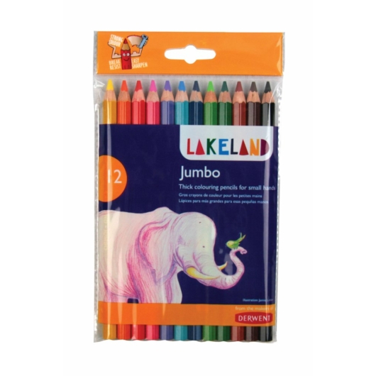 Derwent LAKELAND JUMBO vastag színes ceruza készlet 12 szín