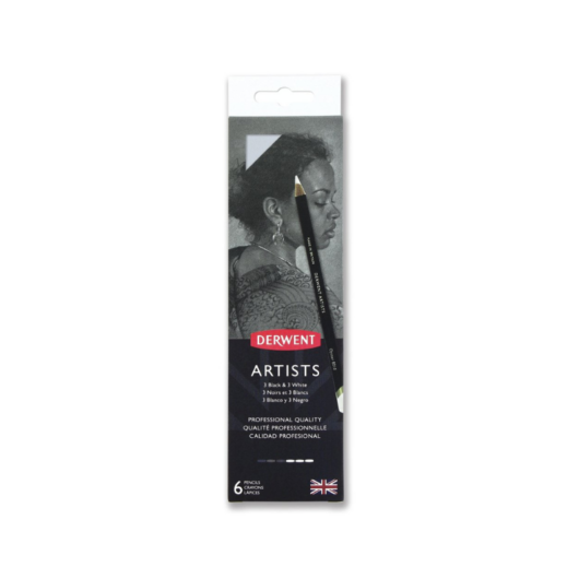 Derwent ARTISTS színes ceruza fekete-fehér 6db