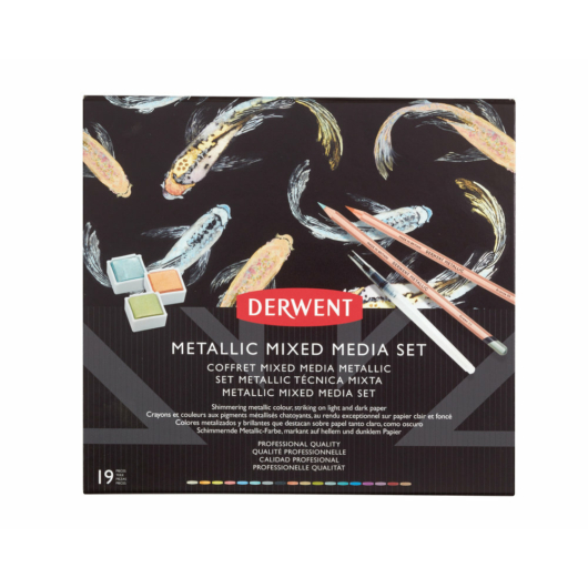Derwent METALLIC mixed media metálfényű készlet 19 szín