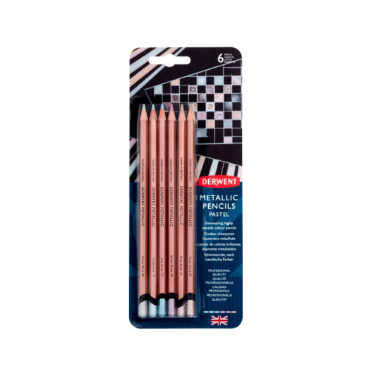 Derwent METALLIC pasztell metálfényű ceruza készlet 6 szín