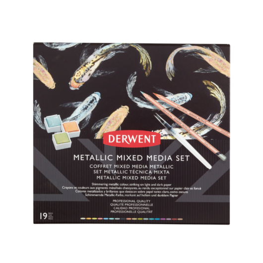 Derwent METALLIC mixed media metálfényű készlet 19 db.-os