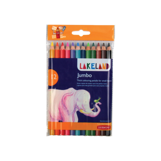 Derwent LAKELAND JUMBO vastag színes ceruza készlet 12 szín