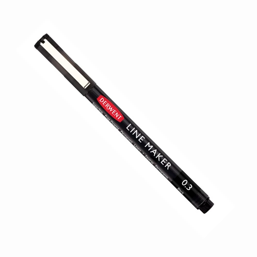 Derwent LINE MAKER tűfilc fekete/black 0,3