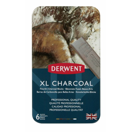 Derwent XL CHARCOAL széntömb készlet 6 szín