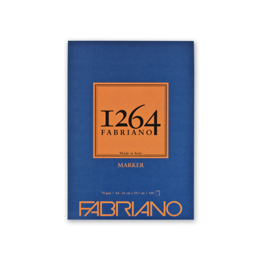 Fabriano 1264 Marker tömb A4 100lap 70g, 1 oldalán ragasztott