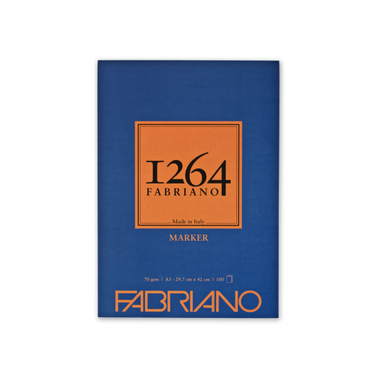 Fabriano 1264 Marker tömb A3 100lap 70g, 1 oldalán ragasztott