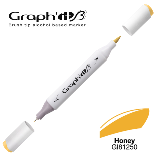 GRAPH'IT B kétvégű (ecset/tű) alkoholos filctoll 1250 méz