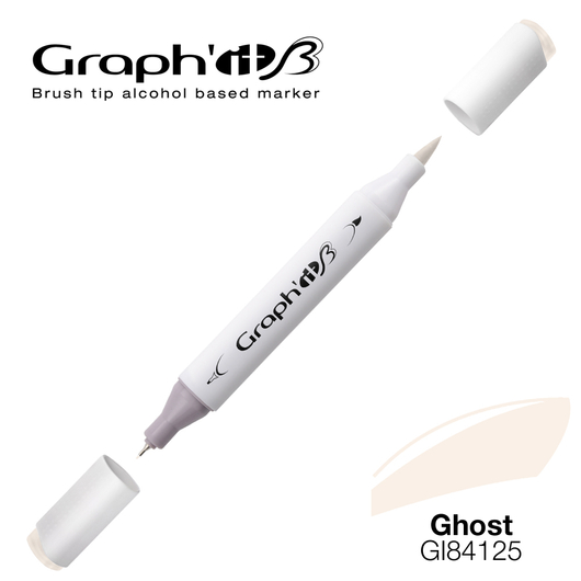 GRAPH'IT B kétvégű (ecset/tű) alkoholos filctoll szellem/4125
