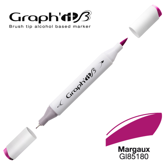 GRAPH'IT B kétvégű (ecset/tű) alkoholos filctoll 5180 Margaux