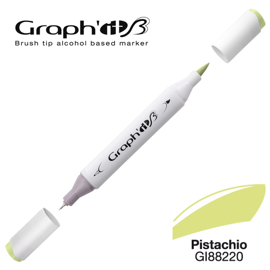 GRAPH'IT B kétvégű (ecset/tű) alkoholos filctoll 8220 pisztácia