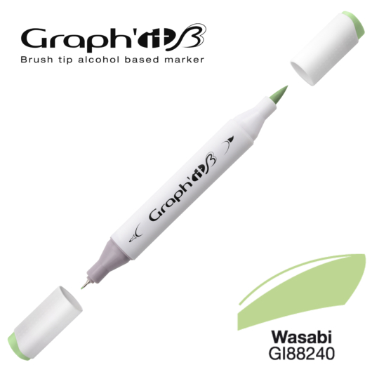 GRAPH'IT B kétvégű (ecset/tű) alkoholos filctoll 8240 wasabi