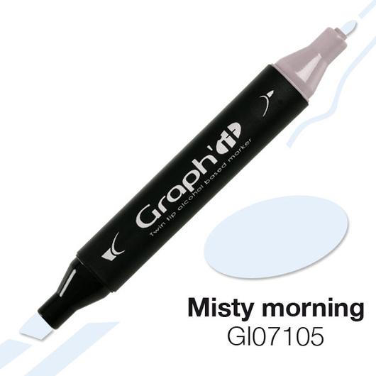 GRAPH'IT kétvégű (vágott/normál) alkoholos filctoll 7105 ködös reggel