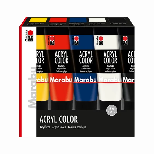 Marabu ACRYL COLOR akrilfesték készlet 5*100ml