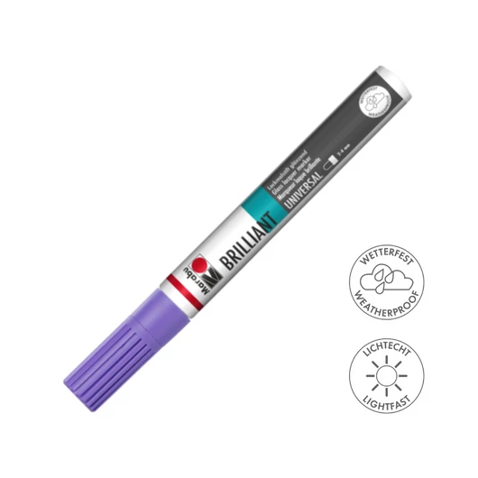 Marabu BRILLIANT fényes akril filctoll 2-4mm 007 levendula