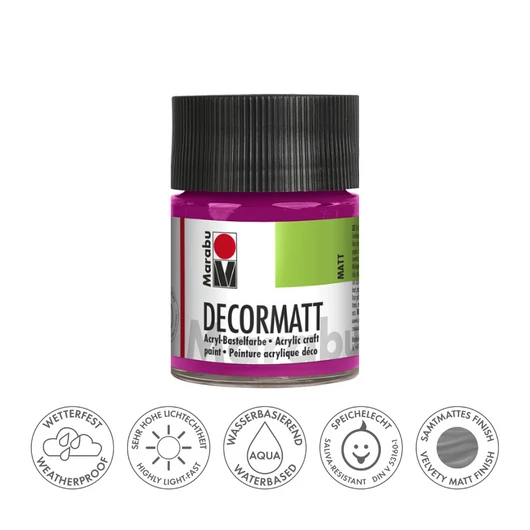 Marabu DECORMATT hobbi akrilfesték 014 magenta 50ml