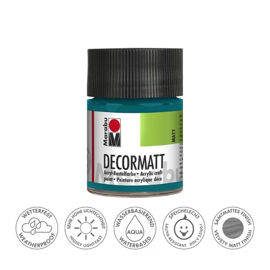 Marabu DECORMATT hobbi akrilfesték 290 türkiz 50ml