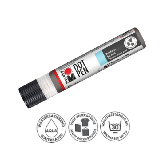 Marabu Dot Pen díszítő és pontozó toll 278 világos szürke 25ml