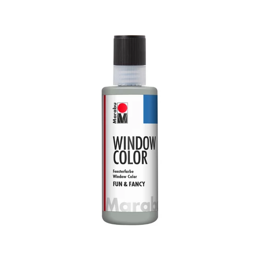 Marabu WINDOW COLOR (Fun&Fancy) kontúrozó festék ezüst/silver 80ml