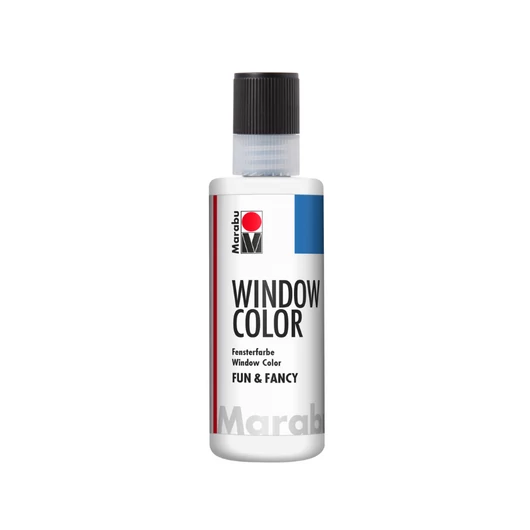 Marabu WINDOW COLOR (Fun&Fancy) kontúrozó festék fehér/white 80ml