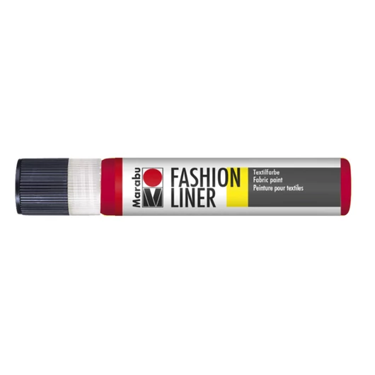 Marabu FASHION LINER textilfesték kontúrozó 232 kontúrozó vörös 25ml