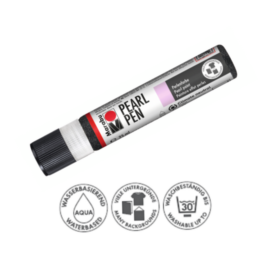 Marabu Pearl Pen gyöngyházfényű díszítő és pontozó toll 574 fekete 25 ml