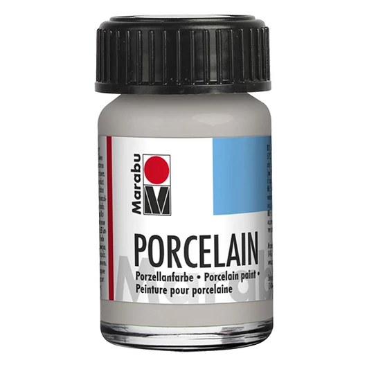 Marabu PORCELAIN porcelán festék 782 metálfényű ezüst 15ml