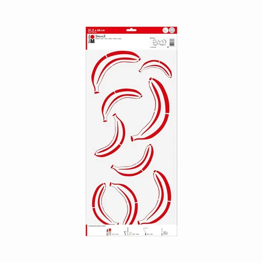 Marabu STENCILS sablon banán/banana minta 31,5x66cm