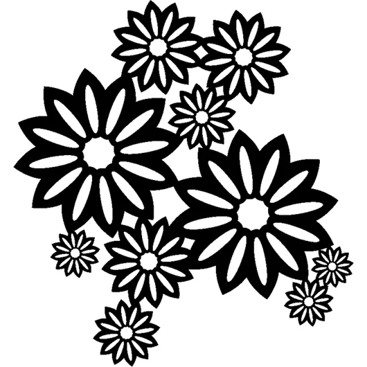 Marabu STENCILS sablon vadvirágok/wild blossoms minta 30*30cm