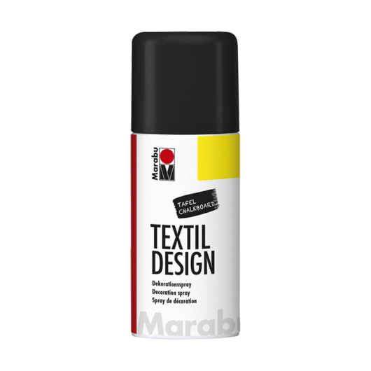 Marabu TEXTIL DESIGN textilfesték spray 875 fekete, krétatábla hatású 150ml