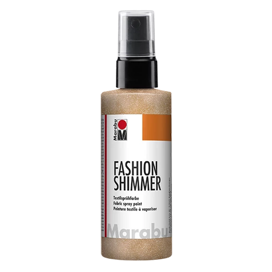 Marabu FASHION SPRAY pumpás textilfesték 524 csillámos barack 100ml