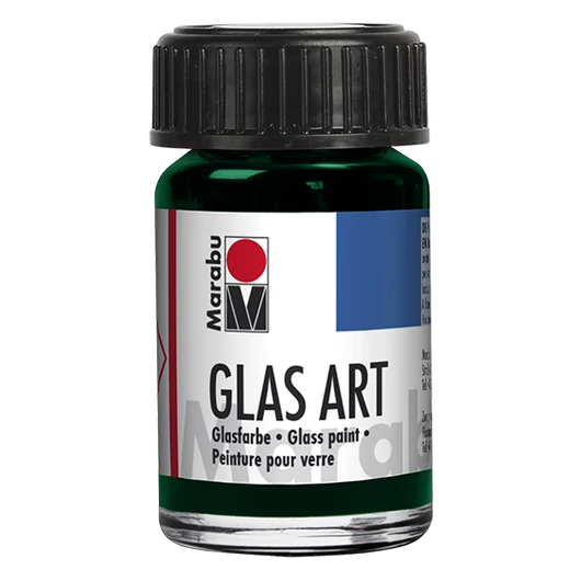 Marabu GLASART oldószeres üvegfesték 407 sötétzöld 15ml