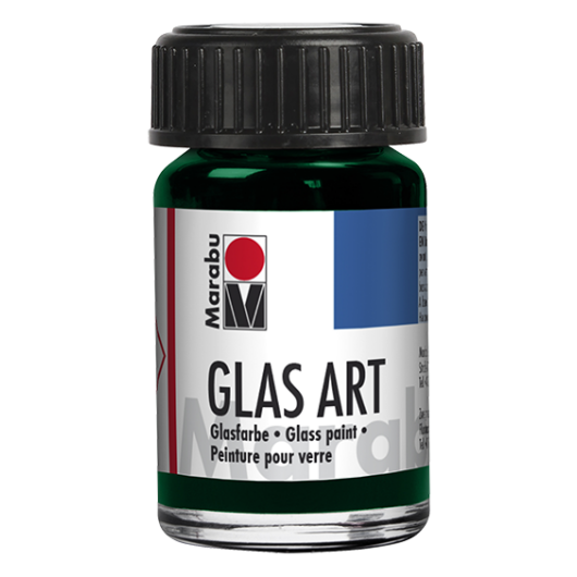 Marabu GLASART oldószeres üvegfesték 407 sötétzöld 15ml