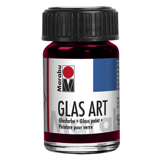 Marabu GLASART oldószeres üvegfesték 432 kárminvörös 15ml