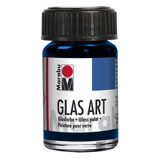Marabu GLASART oldószeres üvegfesték 455 sötétkék 15ml