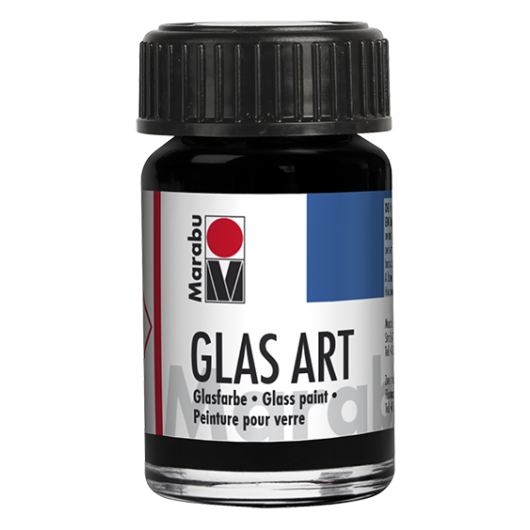 Marabu GLASART oldószeres üvegfesték 473 fekete 15ml